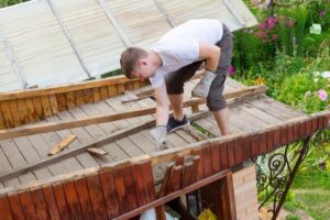 how to connect a porch roof to house