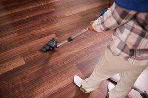 how to remove sticky residue from laminate flooring